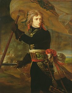 Napoleon I (1769-1821) na moście w Arcole